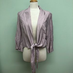 Vince Camuto | Women's Front Tie Top | Purple | Large